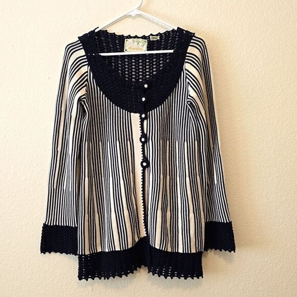 Anthropologie Sparrow Women's Sweater Long Sleeve Cardigan Oversized Small - Picture 1 of 10